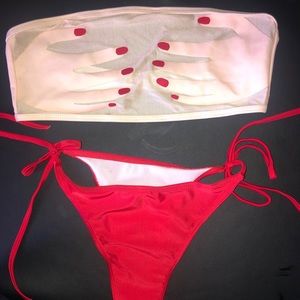 Bikini With Hands Covering NEW